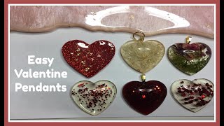 Easy Valentine Resin Pendant | RoseJayCreates