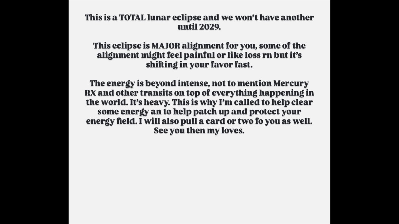 FULL LUNAR ECLIPSE & BLOOD MOON✨ $40 LIVE AURIC CLEARING & MINI READ**SEE DESCRIPTION TO SIGN UP💫