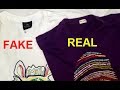 Real vs Fake Paul Smith T shirt.  How to spot fake Paul Smith tees
