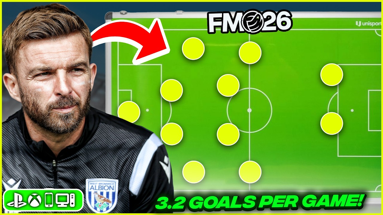3+ Goals EVERY Game Using This BROKEN 4-4-2 In FM26 | FM26 Best Tactics