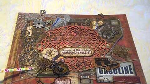 Altered Masculine Burlap Canvas set! Authentique Durable collection!