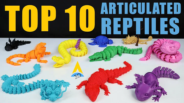 10 Cool Articulated Reptiles to 3D Print | Satisfying #3dPrinting #satisfying