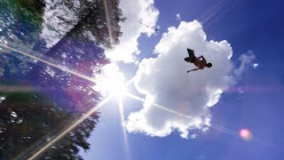 50 Foot Rope Swing Into Lake! In 4K | DEVINSUPERTRAMP