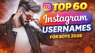 Instagram username for boys 2026 | Instagram username ideas for boys | Instagram usernames ideas |