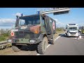 21.09.2022 - Wohnmobil kollidiert mit Unimog Krankenwagen der Bundeswehr