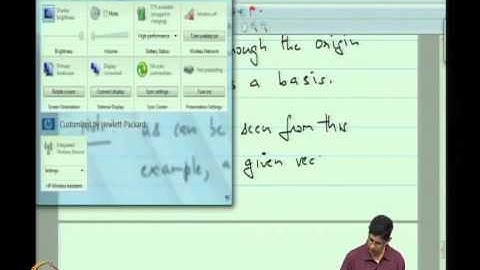 Mod-03 Lec-08 Spanning & Basis