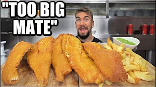 UNDEFEATED GIANT FISH & CHIPS CHALLENGE (Ireland's Biggest) | United Kingdom Fish and Chips