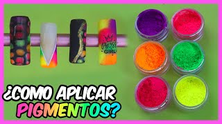 Decoraciones UÑAS con PIGMENTOS ¿Cómo se USA