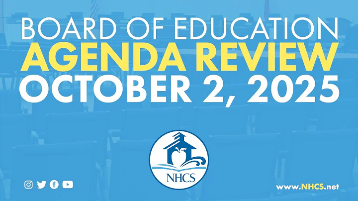 NHCS Board of Ed. Agenda Review Meeting | Oct. 2, 2025