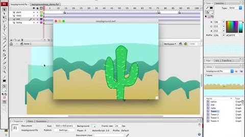 Looping Background in Flash Part 2: Adding Foreground Elements