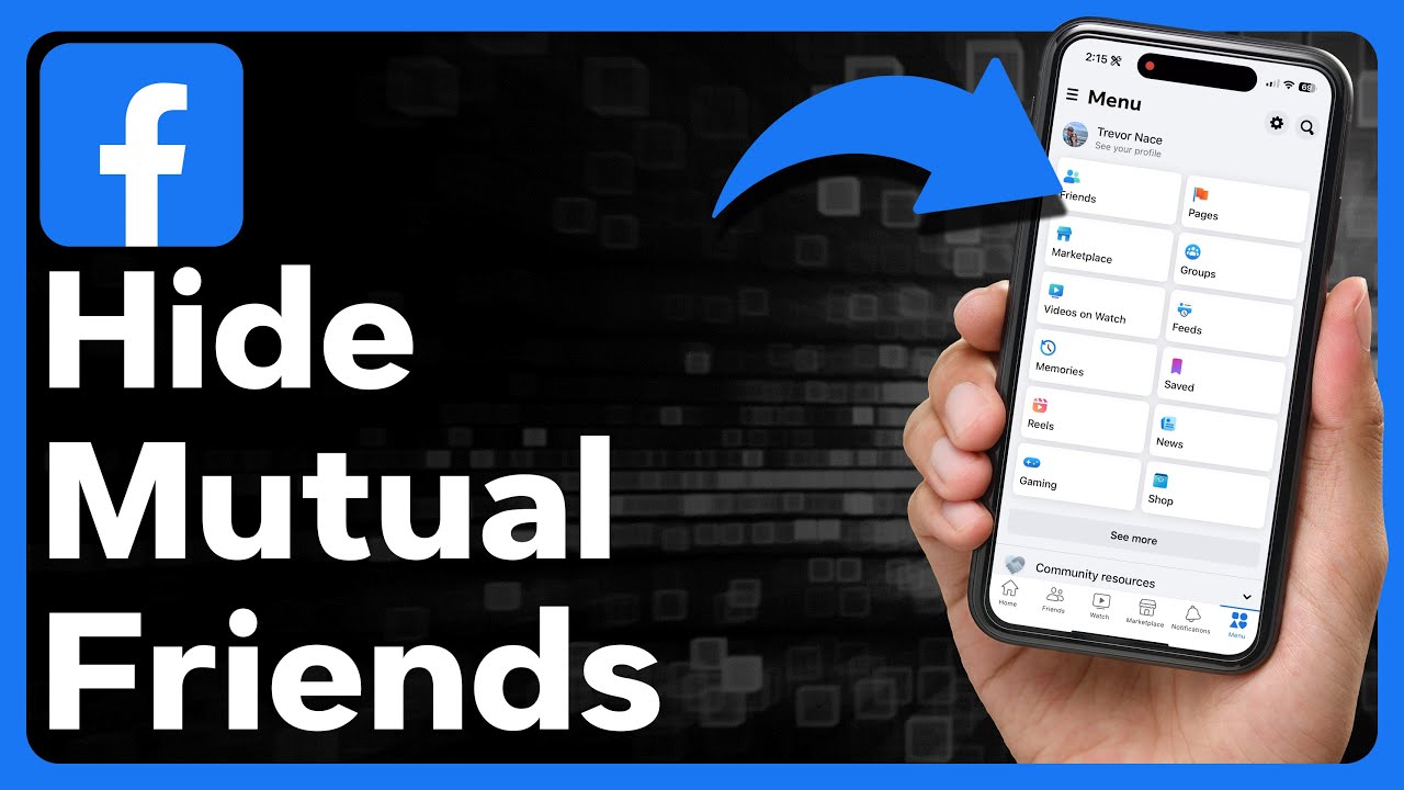 How To Hide Mutual Friend On Facebook YouTube