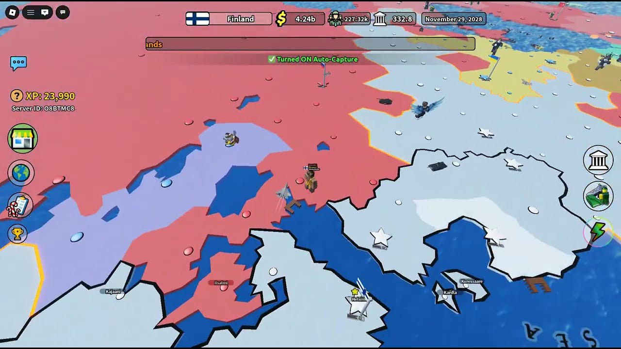 Taking over Europe in Roblox Control Europe | Episode 2