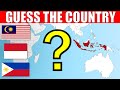 Guess The Asian Countries On The Map | Geography Quiz Challenge