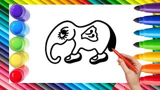 How To Draw cute Lirili Larila Drawing, Painting & Coloring For Kids and Toddlers_ Child Art🌈🎨 🐋