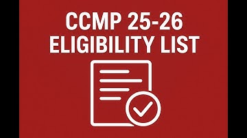 CCMP Eligibility List Information