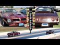1974 Chevrolet Corvette drag racing 1976 Pontiac Firebird | STOCK DRAG RACE