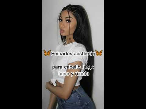 ☁️Peinados aesthetic para cabello largo lacio y rizado☁️ - YouTube