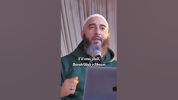 SOYEZ DES BONHOMMES - Imam Nader Abou anas #mariage #islam