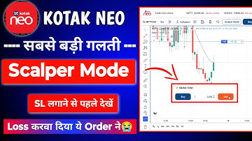 Kotak neo Scalping on Chart - Live Demo 2025 | Kotak neo Scalper Mode *Stop Loss Mistake* 😞