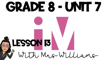 IM8 Unit 7 Lesson 13 (Definition of Scientific Notation)