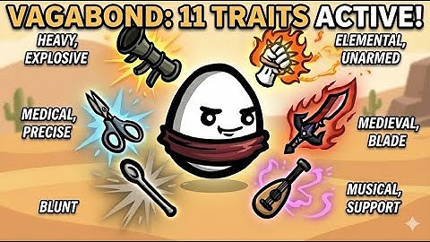 Activating ELEVEN Weapon Traits for Insane Free Stat Stacking | Vagabond (Brotato Danger 5 Guide)