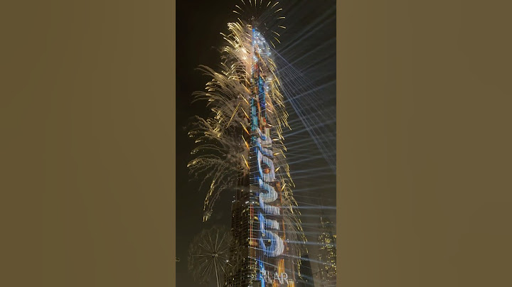 BURJ KHALIFA 2025 NEW YEAR FIREWORKS!