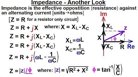 Electrical Engineering: Ch 10 Alternating Voltages & Phasors (30 of 82) Impedance - Another Look