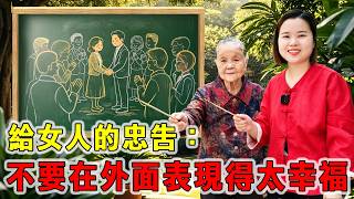 给女人的忠告：不要在外面表现的太幸福