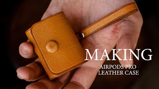 Making Airpods Pro / Pro 2 case easy. Leather craft
