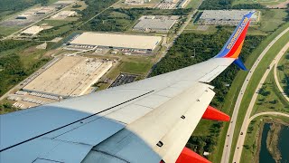 Gorgeous Tulsa Landing - Southwest Airlines - Boeing 737-700 - TUL - N232WN - SCS Ep. 486