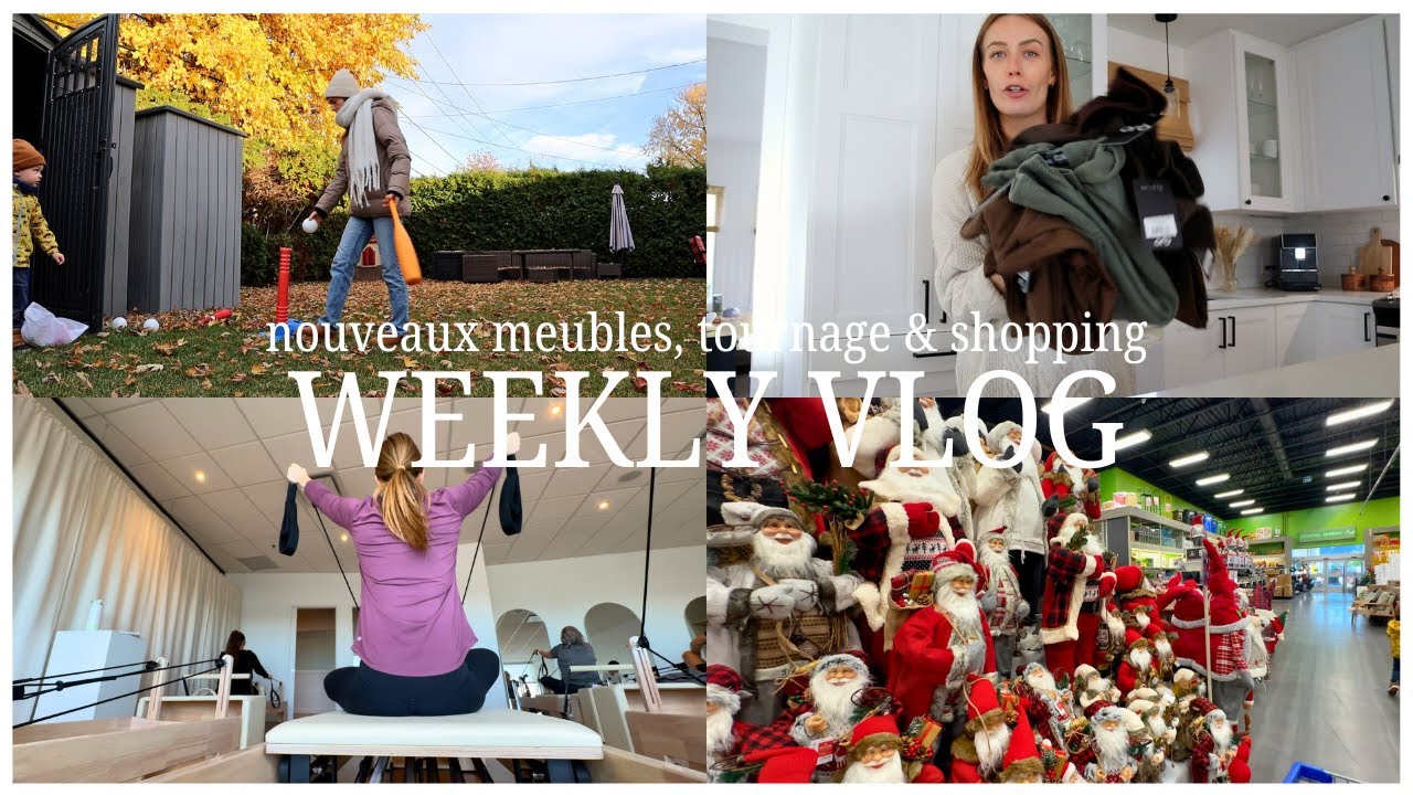 Réception des meubles de chambre, shopping de noël en famille et tournage - Vlog | Carole Anne B