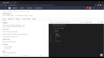 SIMPLE SEARCH || #HackerEarth