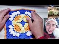 HERMOSO GRANNY ASIMÉTRICO A CROCHET  💐