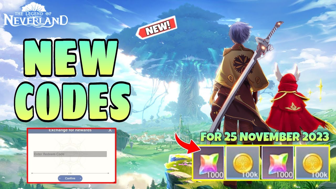 The Legend Of Neverland New Redeem Code 25 November 2023