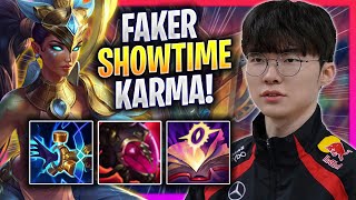 FAKER SHOWTIME WITH KARMA! - T1 Faker Plays Karma MID vs Neeko! | Season 2024