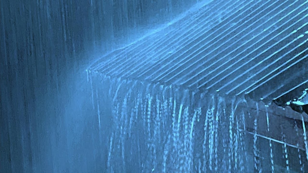 Goodbye Heaviness to Sleep Instantly with Heavy Rain & Wrathful Thunder Sounds on Tin Roof - ASMR