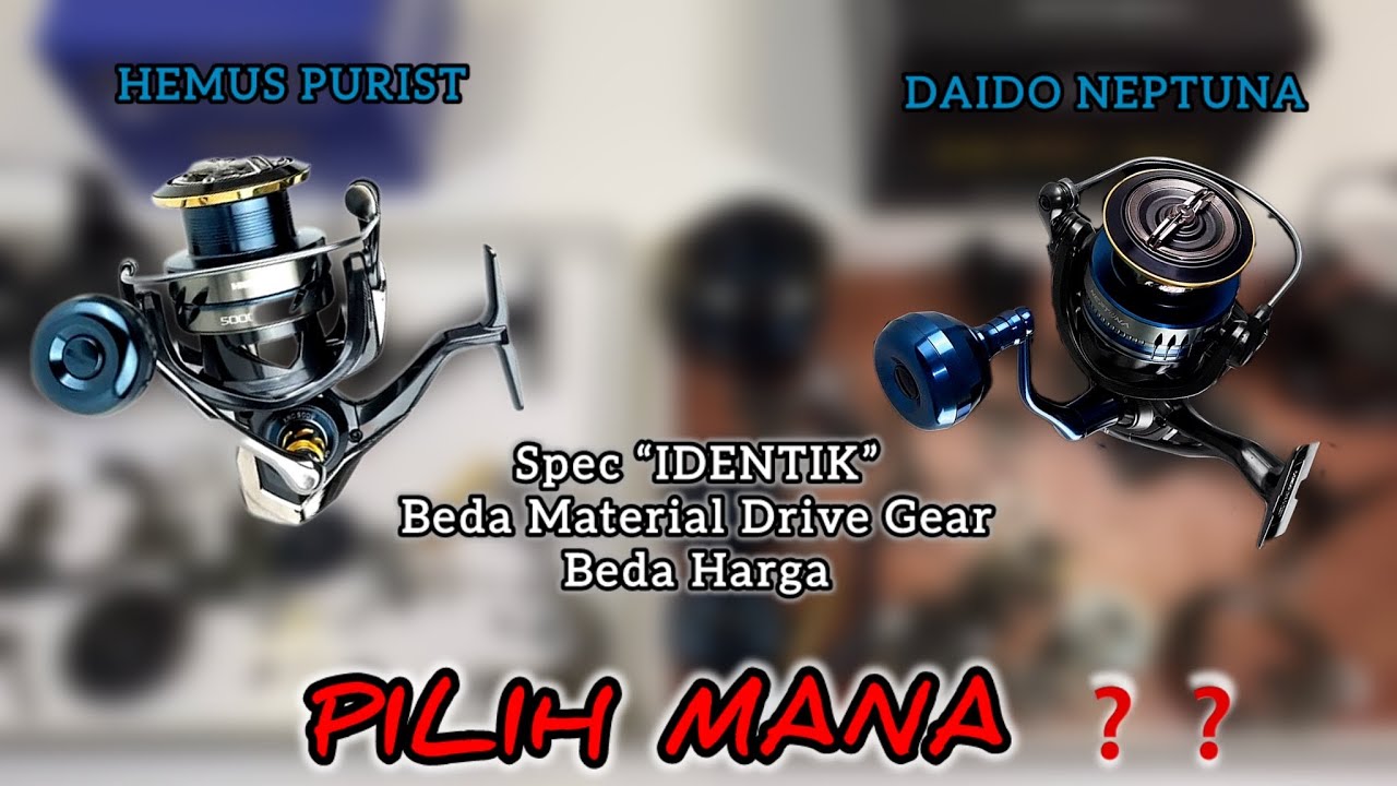COMPARE SPINNING REEL HEMUS PURIST AND DAIDO NEPTUNA