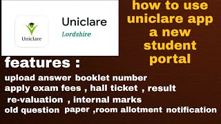 How to use uniclare app complete features explained screenshot 1