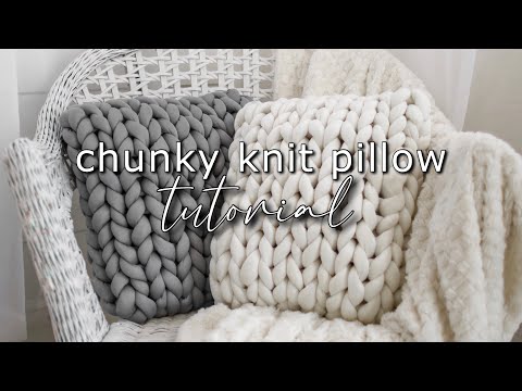 How to Hand Knit a Pillow »