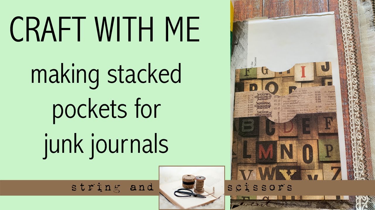 Craft With Me Making Stacked Pockets for Junk Journals YouTube