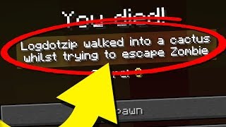The most RARE DEATHS in Minecraft. . .