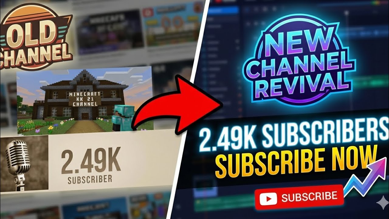 How to Grow a YouTube channel ☺ my old channel is freeze 