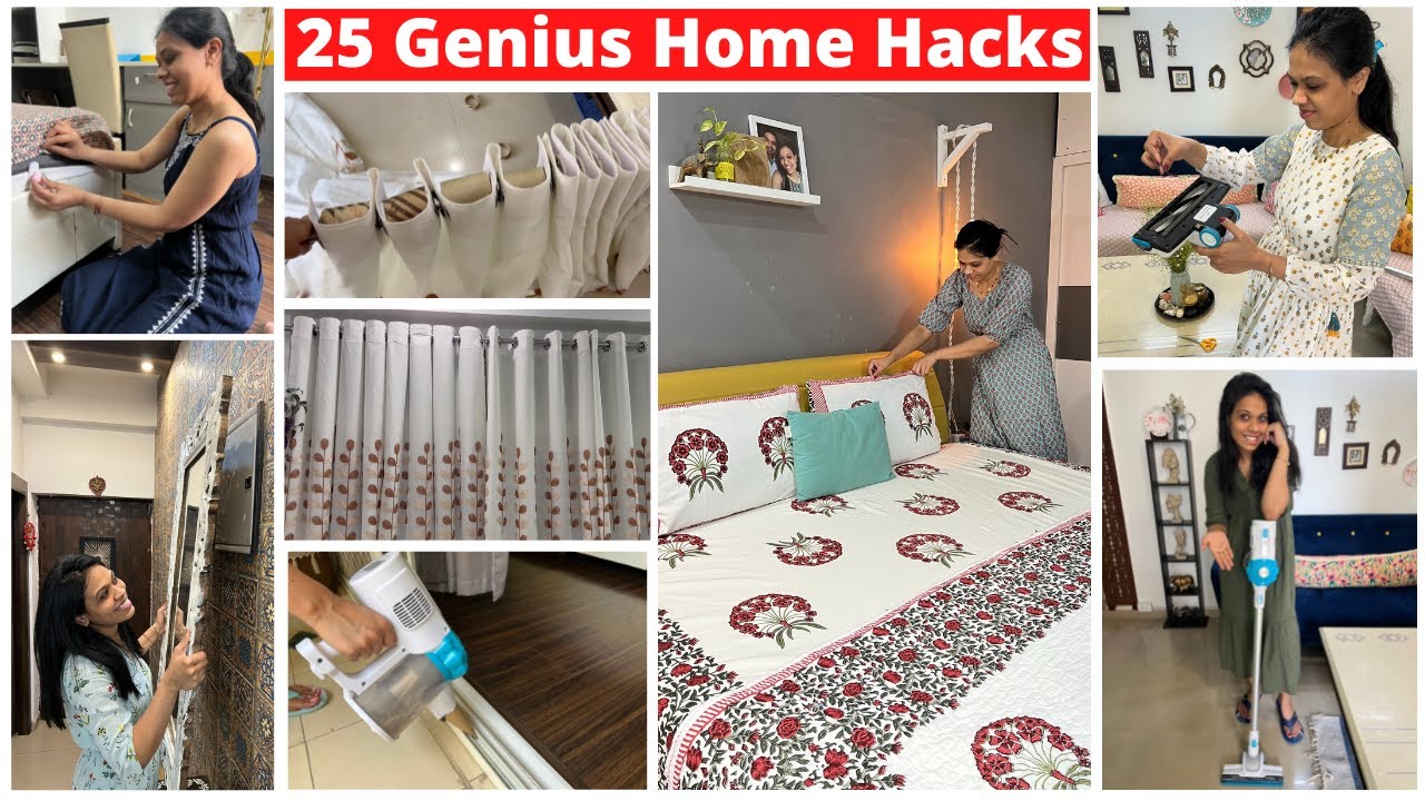 25 New & Genius HOME HACKS That Changed my Life | Organizopedia