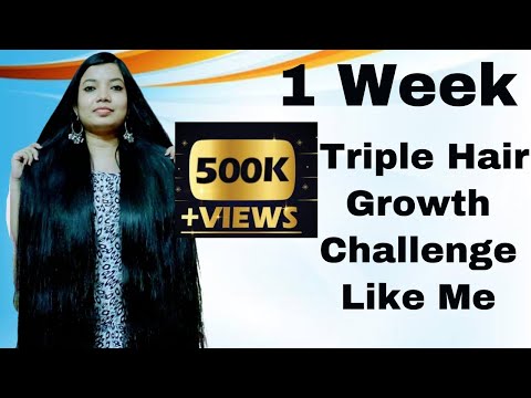 1-week-triple-hair-growth-challenge-|-long,thick-and-shiny-hair-|-stop-hair-fall-|-vibhati-creation