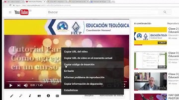 Tutorial para Docentes.Cómo insertar un vídeo Youtube en un curso Moodle.