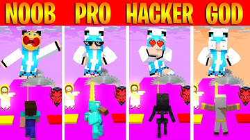 MONSTER SCHOOL : NOOB VS PRO VS HACKER VS GOD DESTINY LOVE RUN CHALLENGE