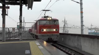 EF5108（富）4071レコンテナ  おおさか東線　JR長瀬駅通過