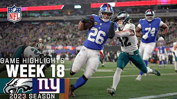 Philadelphia Eagles vs. New York Giants - Highlights | 2023 Regular Season Week 18