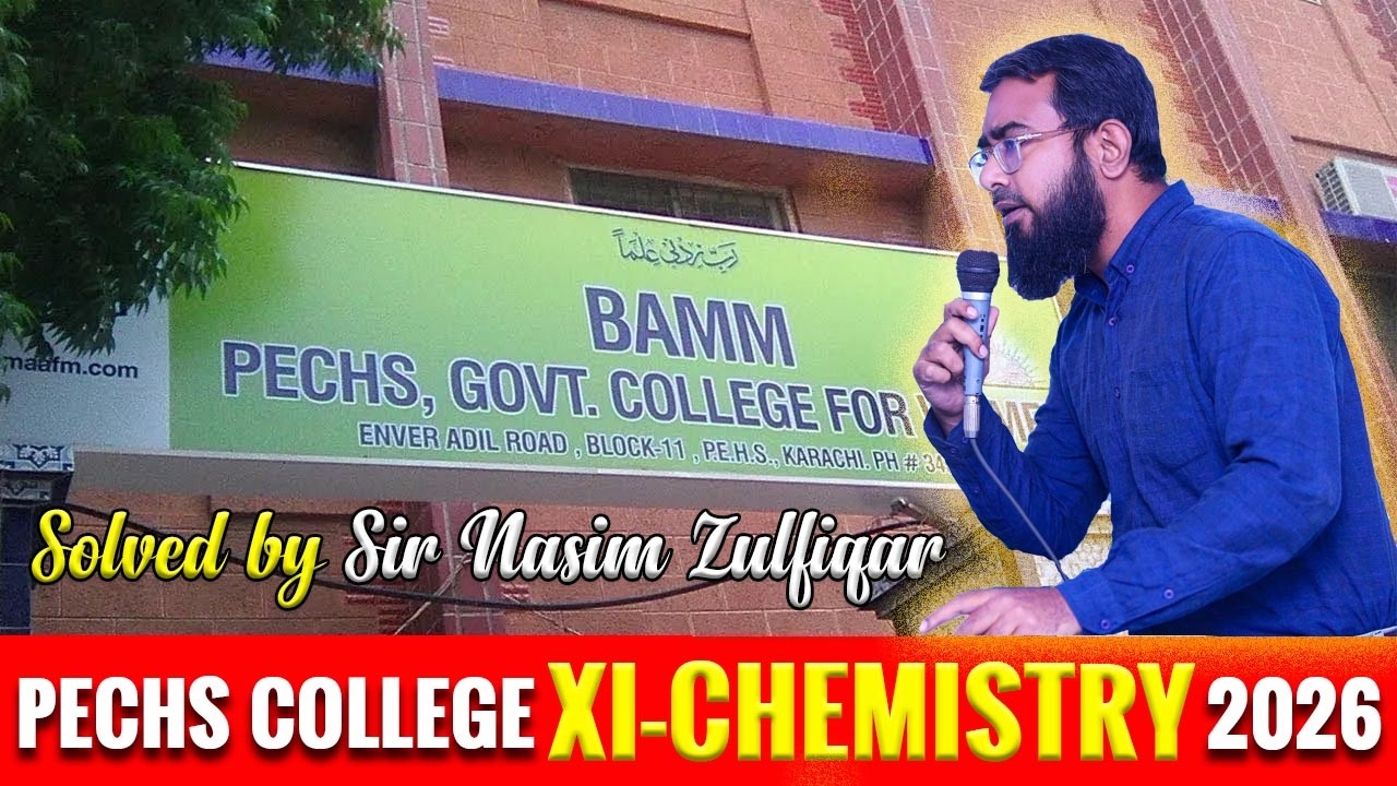 BAMM PECHS Girls College (XI-Chemistry-2026-Solved)
