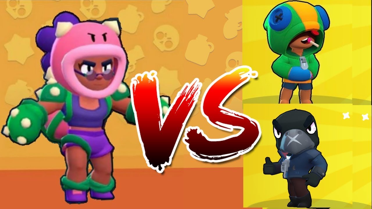 Brawl Stars High Iq Best Gameplay 18 Rosa Vs Leon And Crow In Solo Arena Nerf Rosa Brawl Stars Youtube